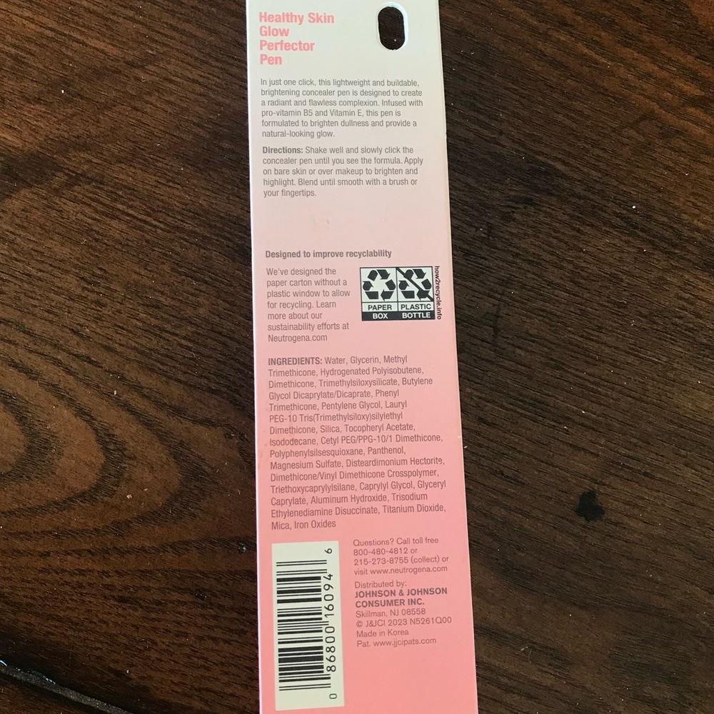 🔴 4/$15 Neutrogena® Healthy Skin Glow Perfector Concealer Pen in Tan, 0.1 OZ - Picture 10 of 11